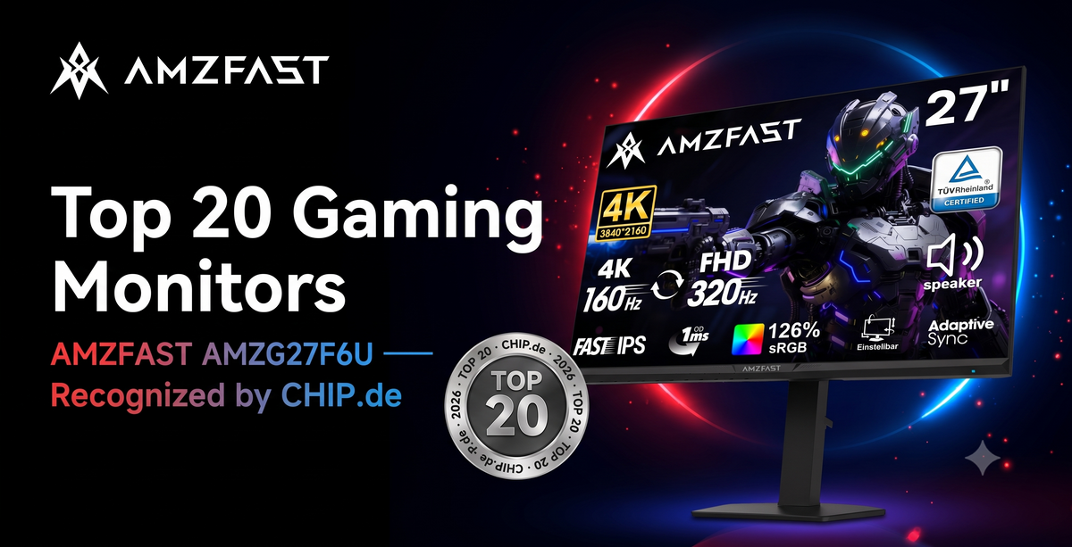 AMZFAST AMZG27F6U Ranked in CHIP.de's Top 20 Best Gaming Monitors