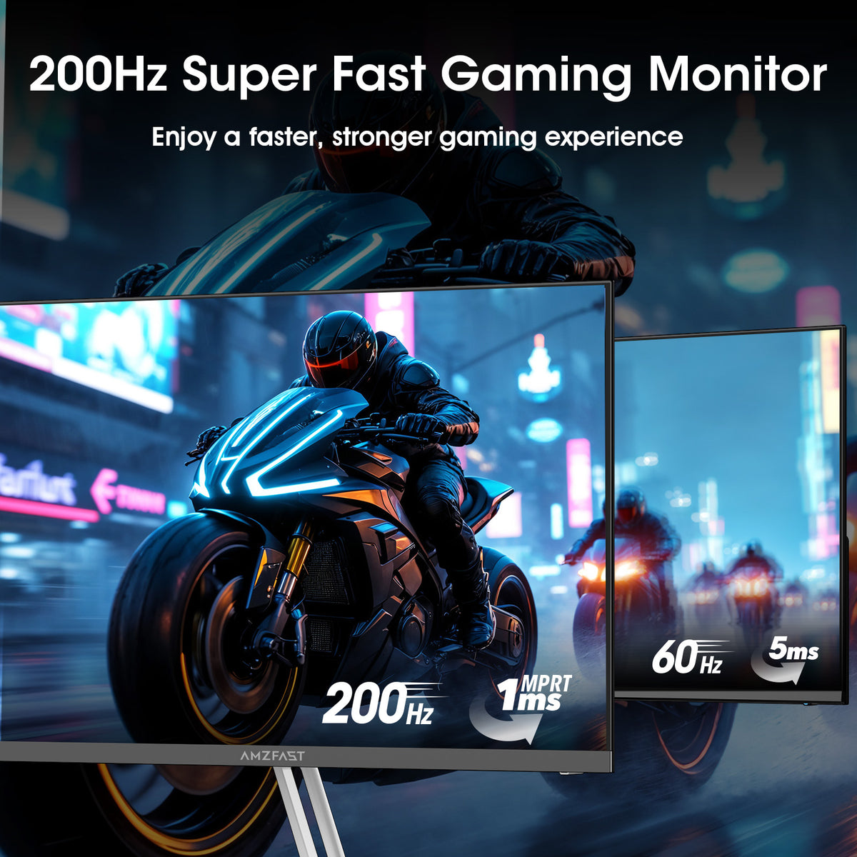 AMZG24X1W, 24" White Gaming Monitor FHD 200Hz
