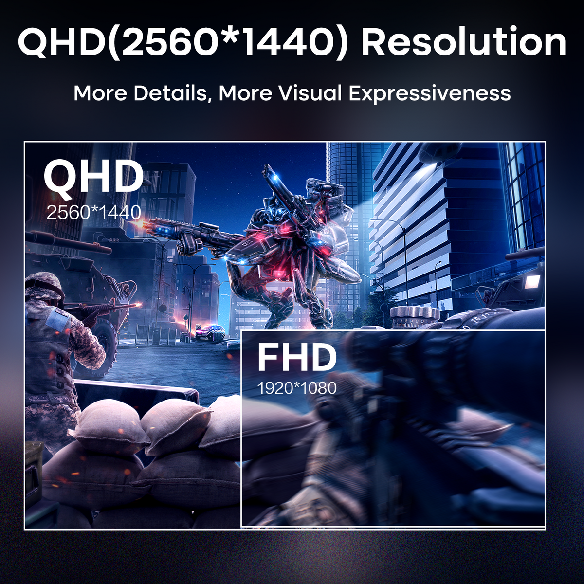 AMZG27F5Q Pro, 27" Gaming Monitor 280Hz WQHD 3440x1440p 280Hz