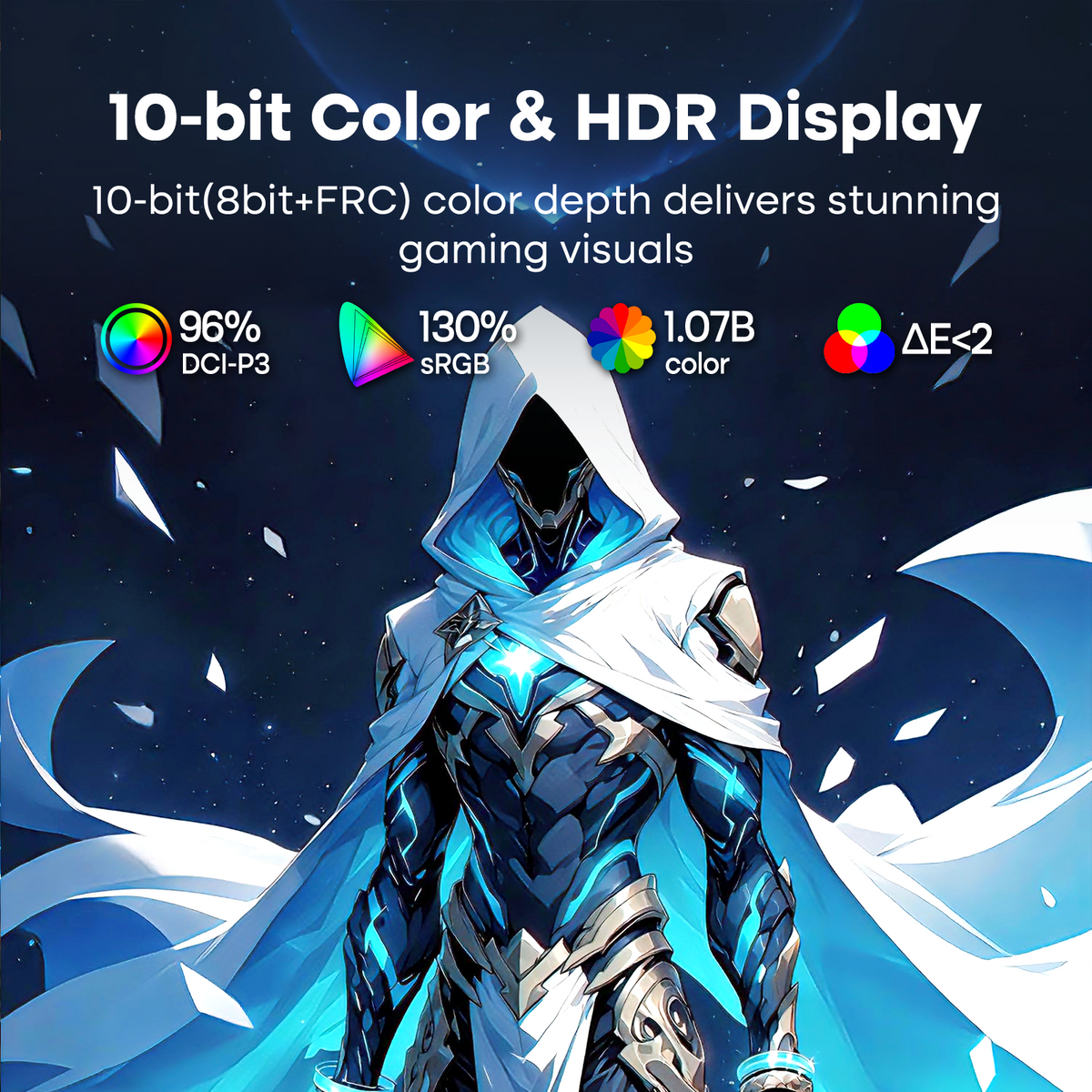 AMZG24F6Q, 24" Gaming Monitor QHD 2560x1440p 180Hz