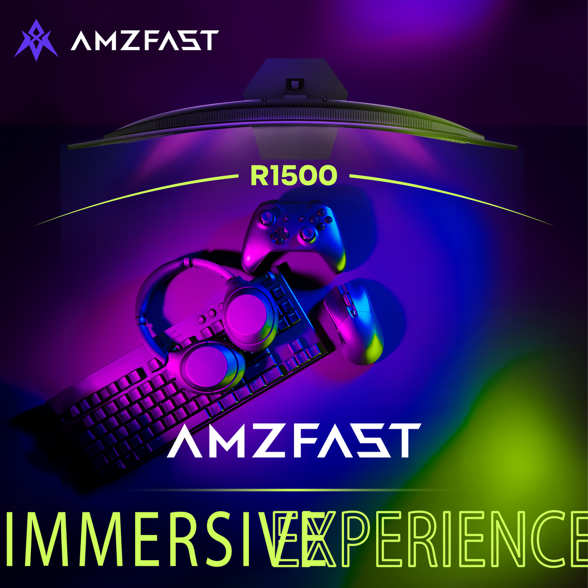 AMZG27C1 Pro, 27" Curved Gaming Monitor FHD 240Hz
