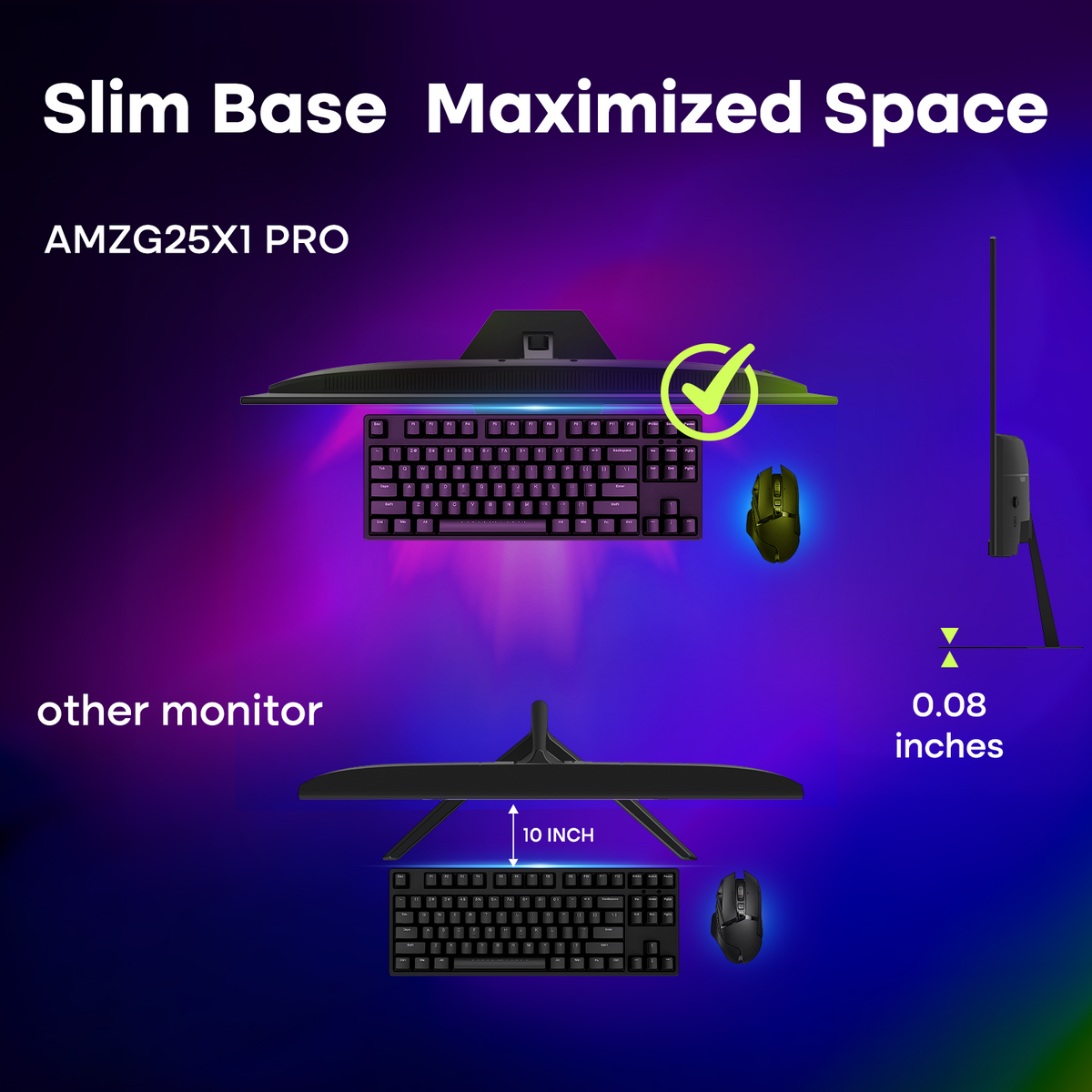 AMZG25X1 Pro, 25" Gaming Monitor FHD 280Hz