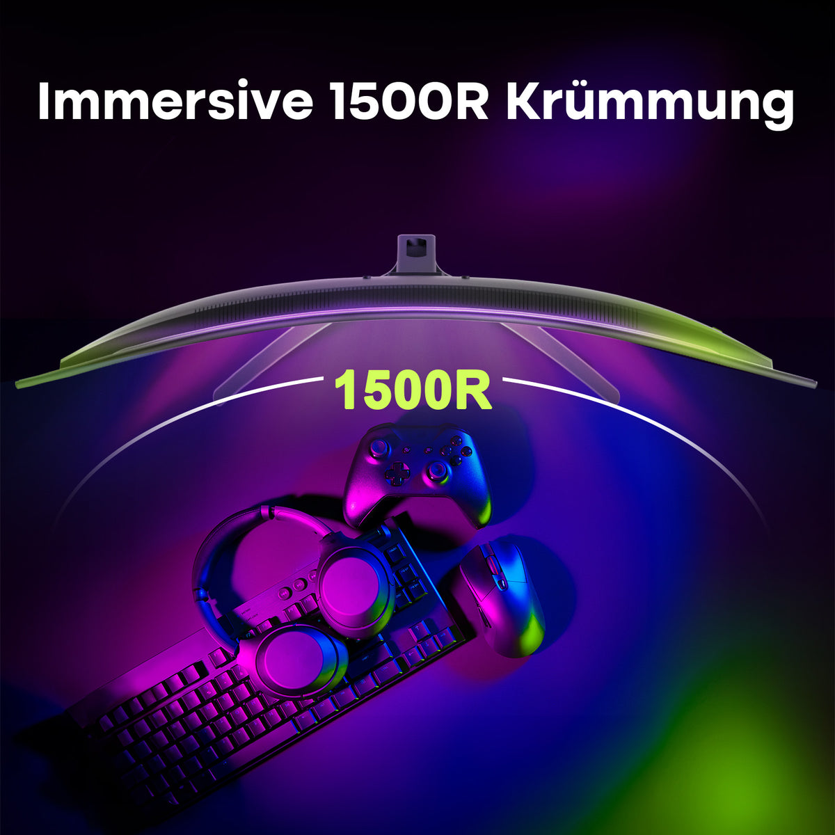 AMZG27C1Q Pro-280, 27" Curved Gaming Monitor QHD 2560x1440 280Hz
