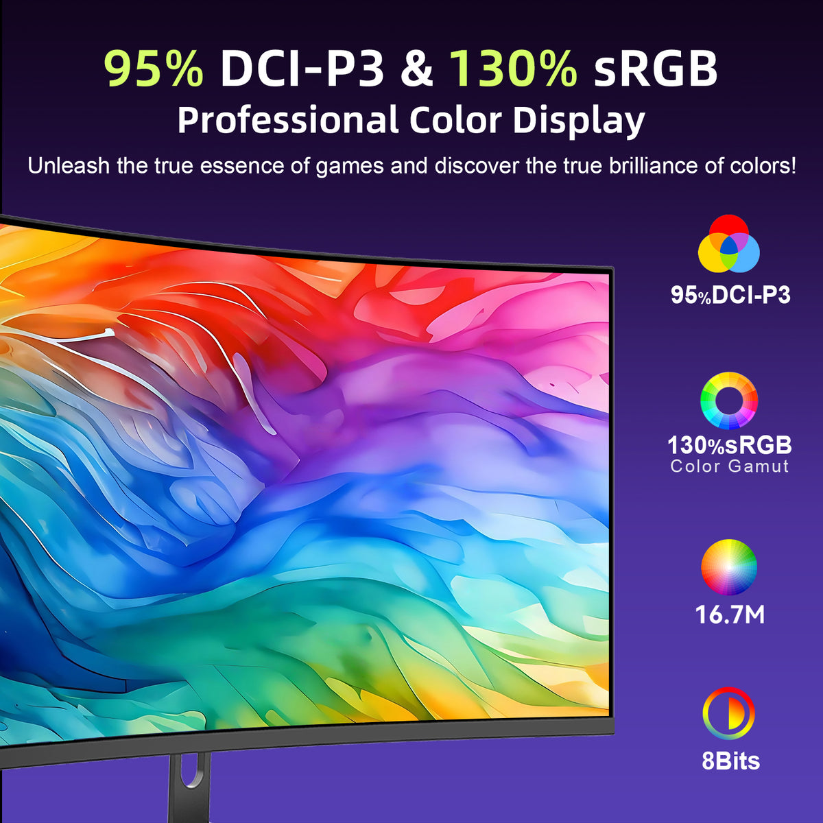 AMZG34C5Q, 34 Zoll Ultrawide Curved Gaming Monitor 165Hz UWQHD
