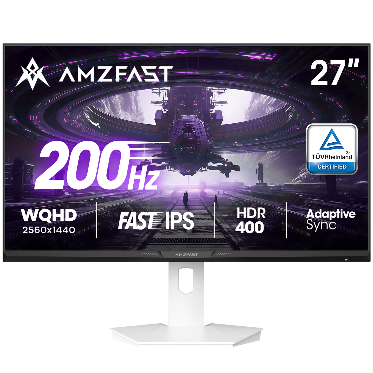 AMZG27F6Q, 27" White Gaming Monitor 200Hz WQHD