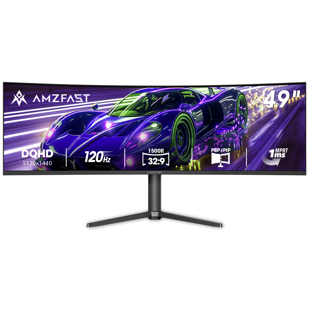 AMZG49C7U, 49" Super Ultrawide Curved Gaming Monitor DQHD 5120x1440 120Hz