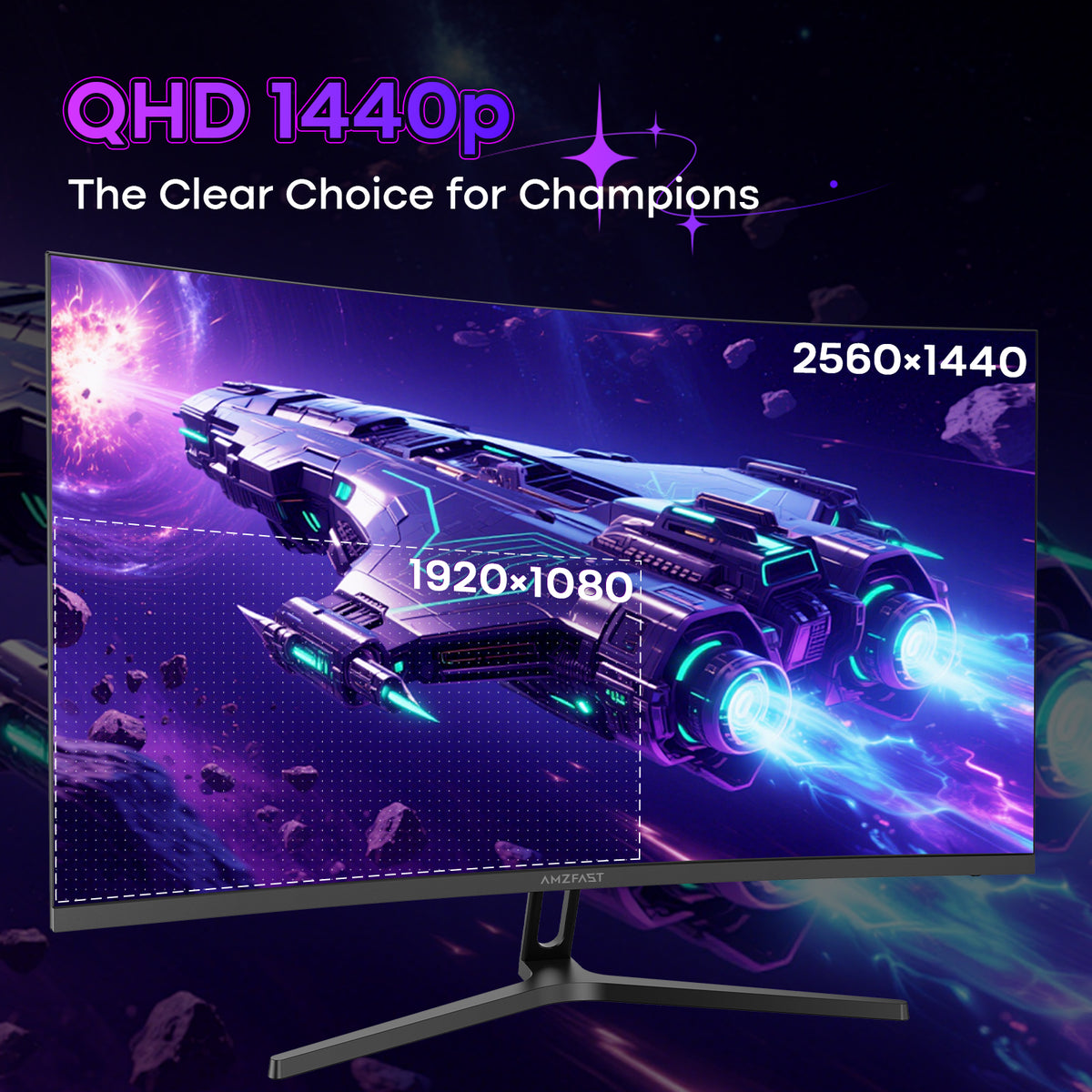 AMZG32C1Q, 32 Zoll Curved Gaming Monitor 180Hz QHD