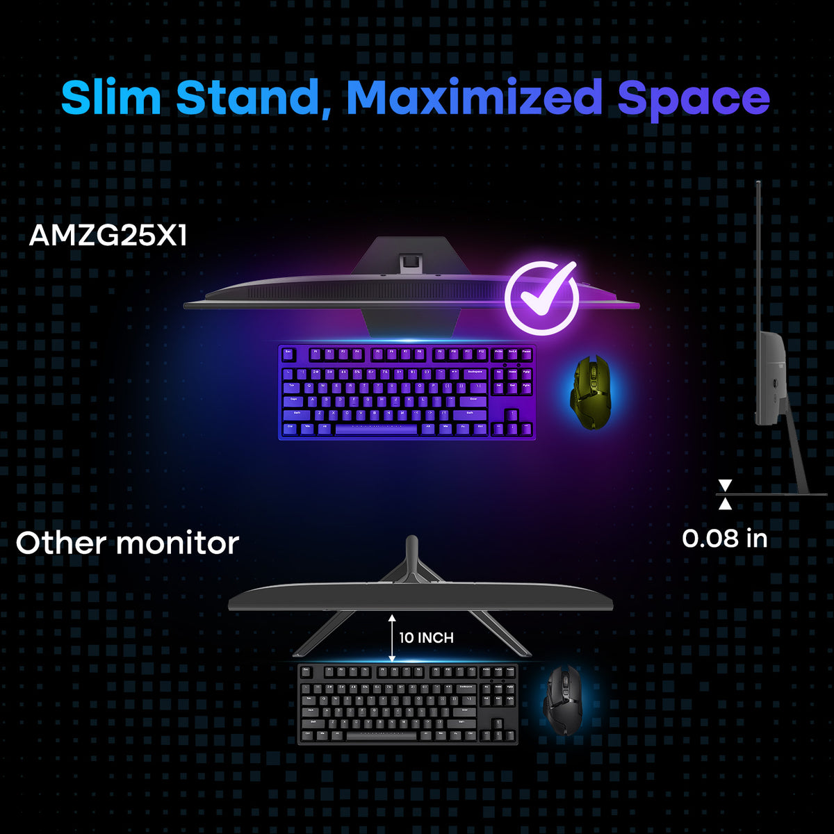 AMZG25X1, 25 Zoll Gaming Monitor 200Hz FHD Fast IPS