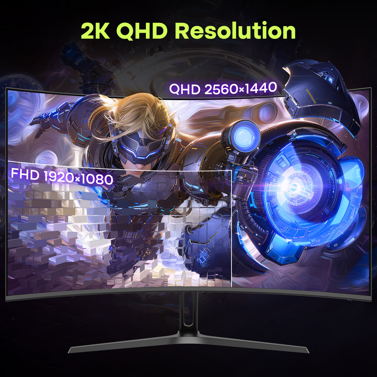 AMZG27C1Q, 27 Zoll Curved Gaming Monitor 180Hz QHD