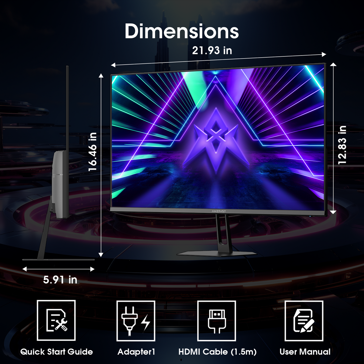 AMZG25X1 Pro, 25" Gaming Monitor FHD 280Hz