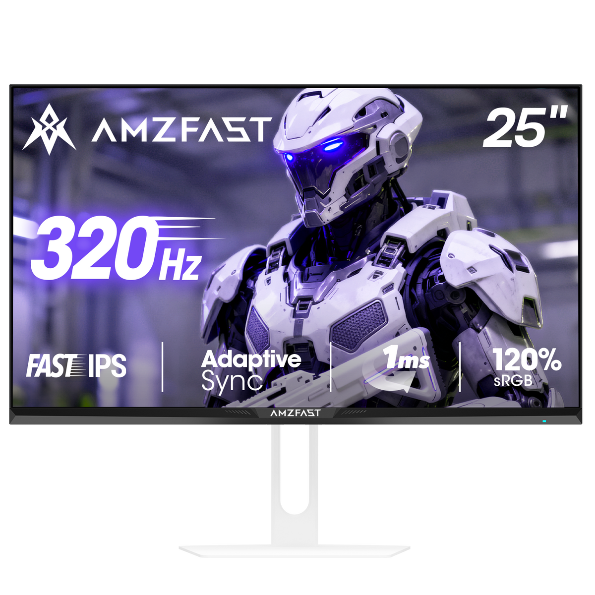 AMZG25F6F, 25" White Gaming Monitor FHD Fast IPS 320Hz