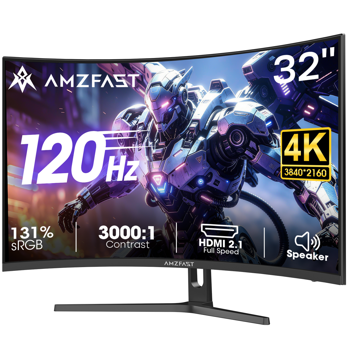 AMZG32C3U, 32" Curved Gaming Monitor 4K 3840x2160p 120Hz