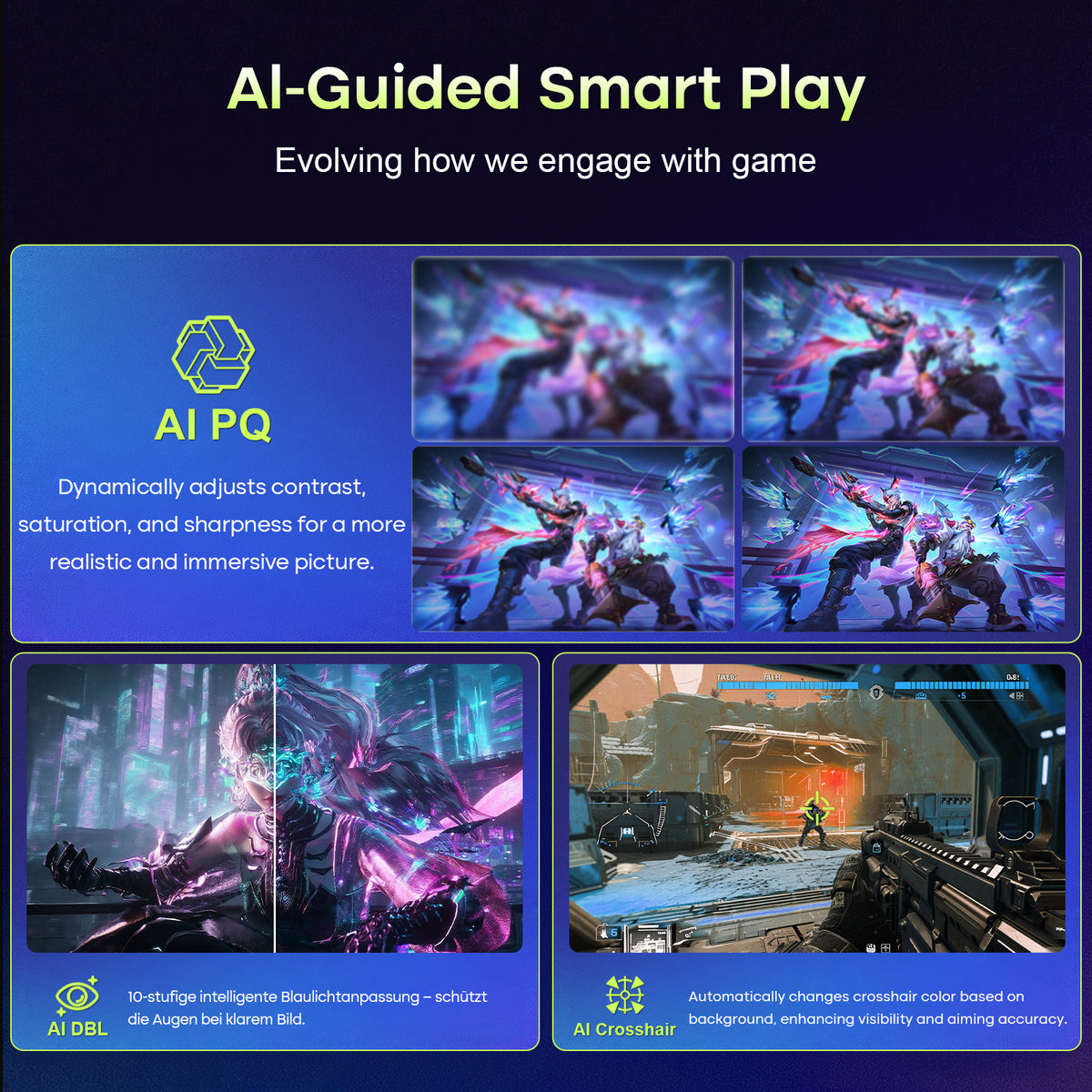 AMZG34C8 Pro, 34" Ultrawide Curved Gaming Monitor QHD 3440x1440p 240Hz
