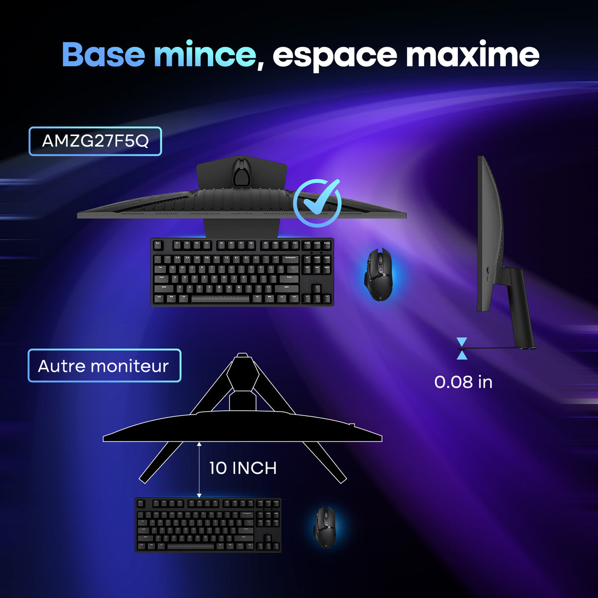 AMZG27F5Q, 27" Gaming Monitor QHD 2560x1440p 200Hz