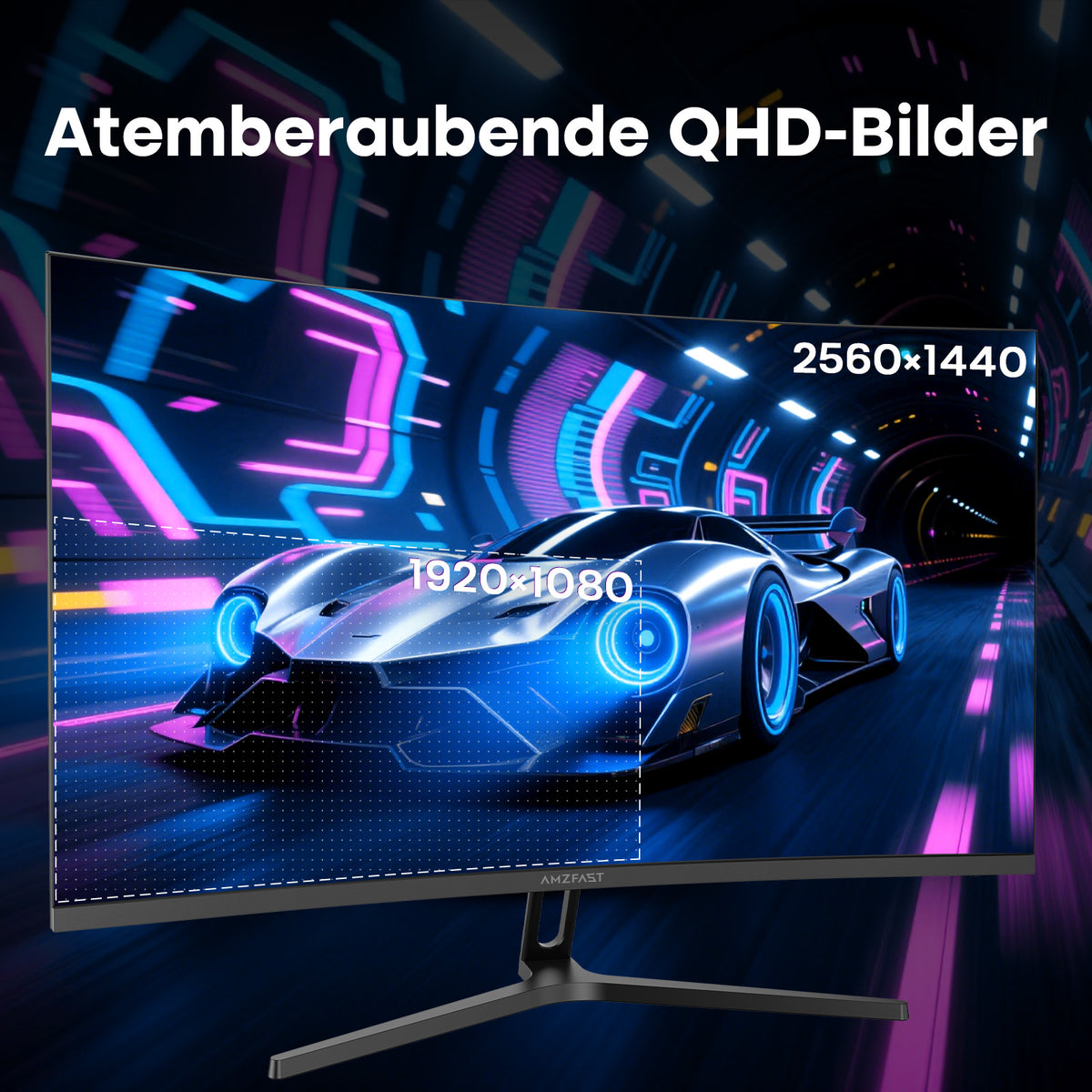 AMZG27C1Q Pro-280, 27" Curved Gaming Monitor QHD 2560x1440 280Hz