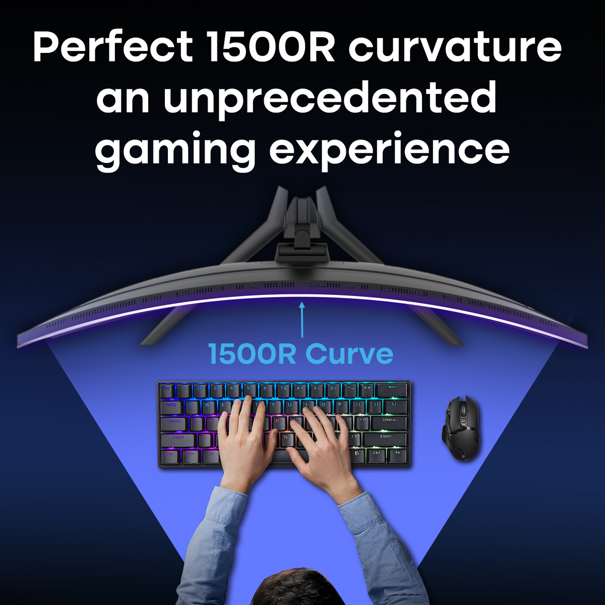 AMZG34C8Q, 34" Ultrawide Curved Gaming Monitor UWQHD 3440x1440p 200Hz