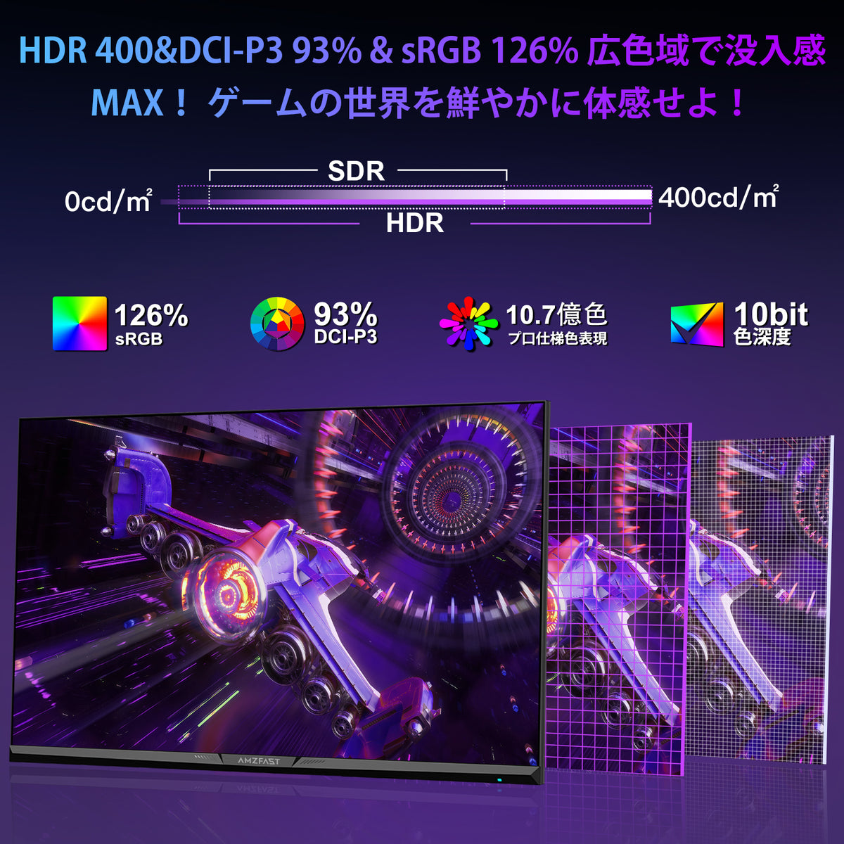 AMZG27F6U - 27inch 4K Dual Mode Gaming Monitor