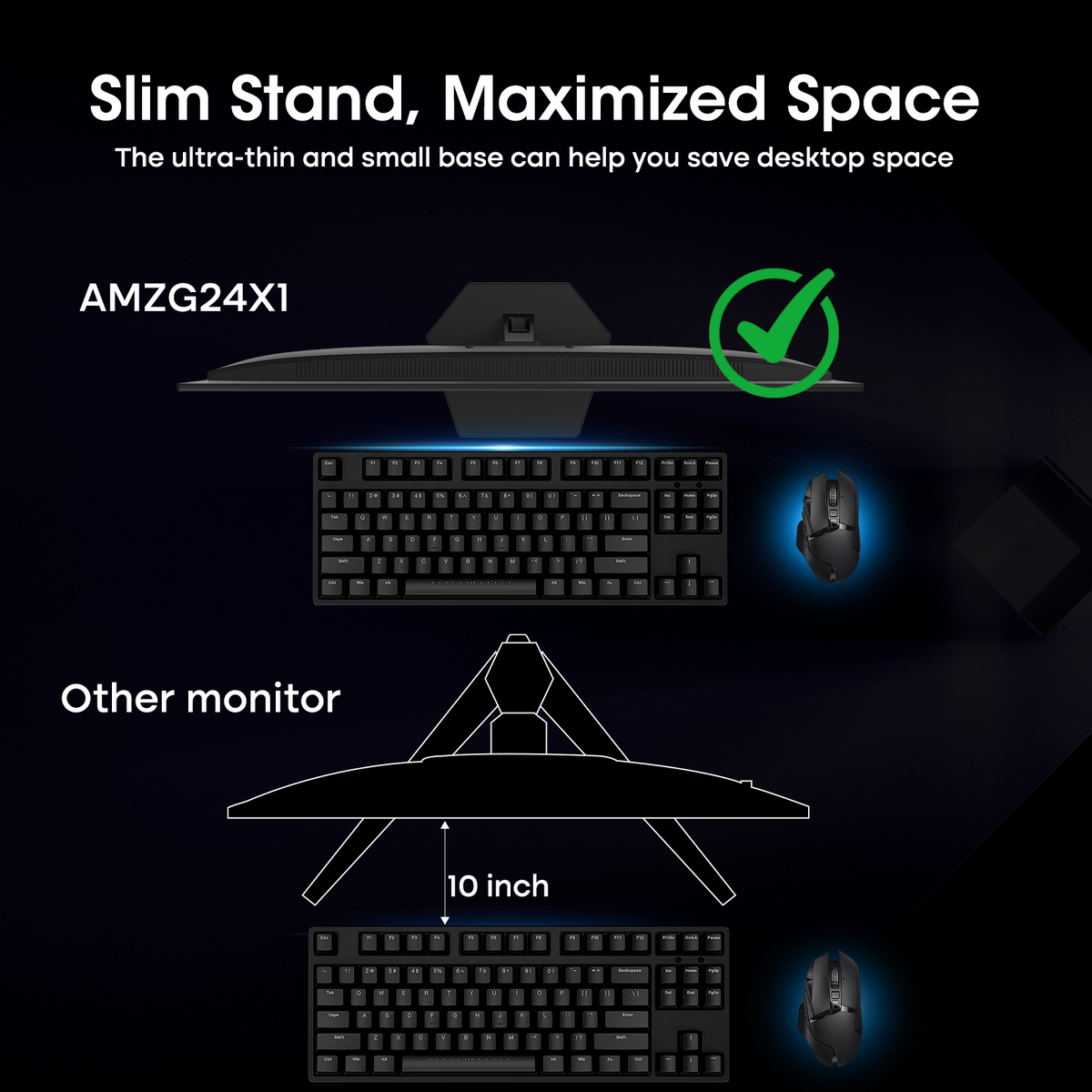 AMZG24X1, 24" Gaming Monitor FHD 200Hz