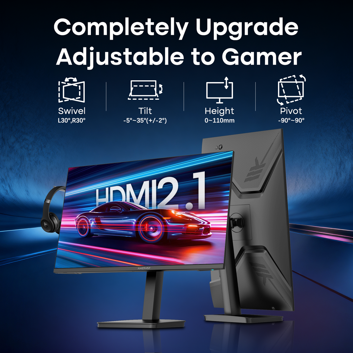 AMZG27F5Q Pro, 27" Gaming Monitor 280Hz WQHD 3440x1440p 280Hz