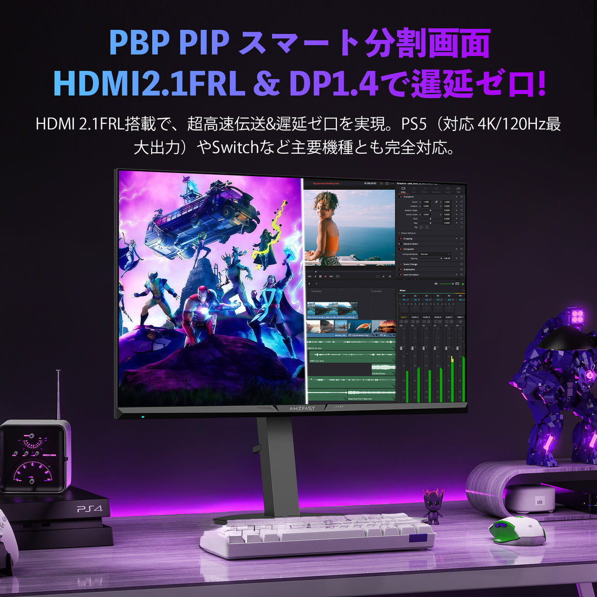 AMZG27F6U - 27inch 4K Dual Mode Gaming Monitor