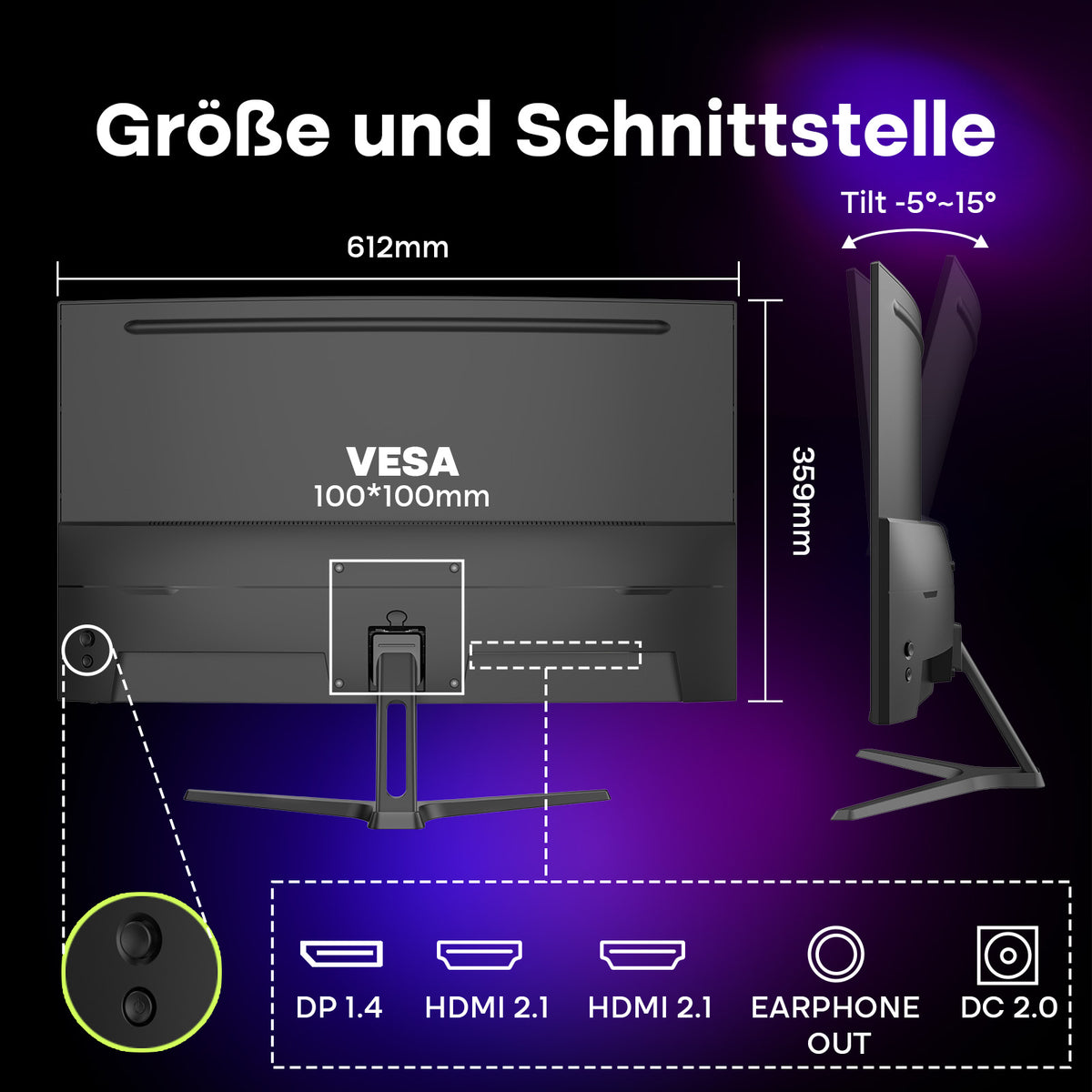 AMZG27C1Q Pro-280, 27" Curved Gaming Monitor QHD 2560x1440 280Hz