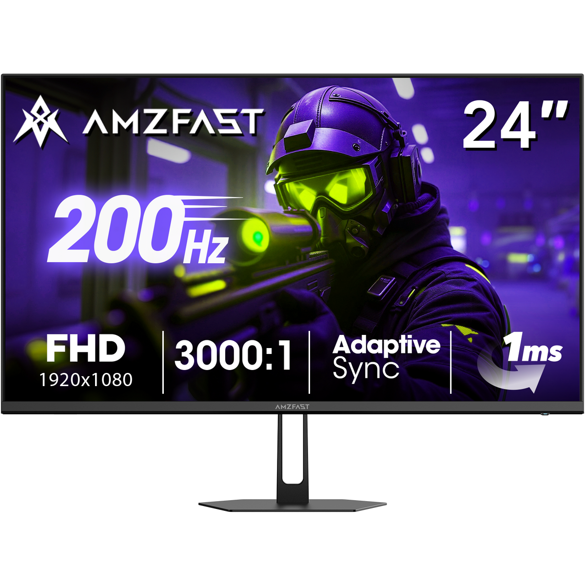 AMZG24X1, 24" Gaming Monitor FHD 200Hz