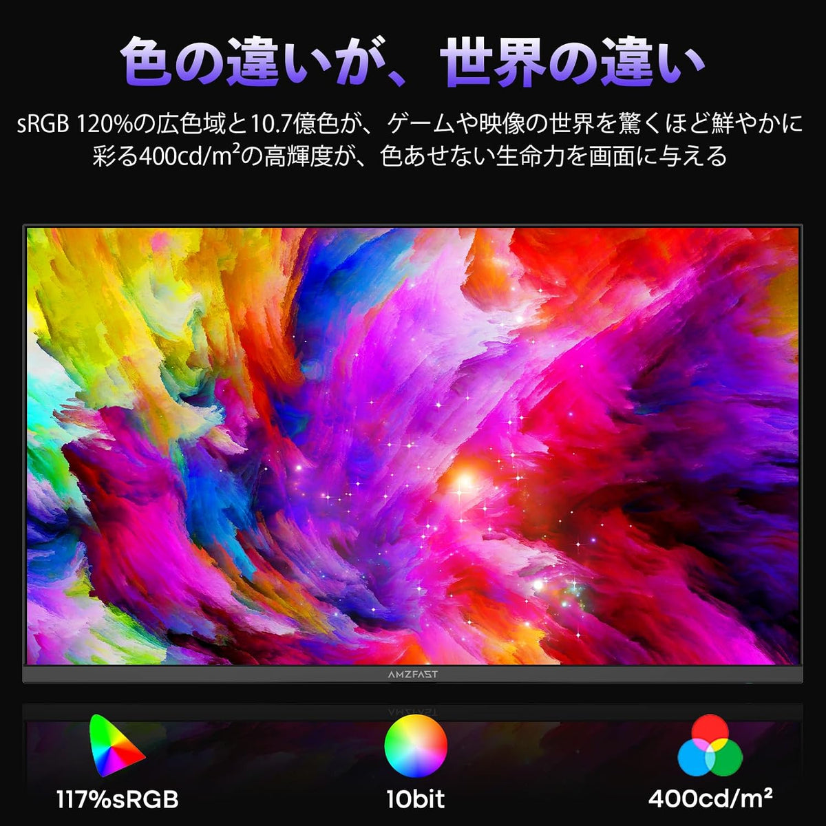 AMZG27F5Q Pro - 27インチ 280Hz ゲーミングモニター WQHD