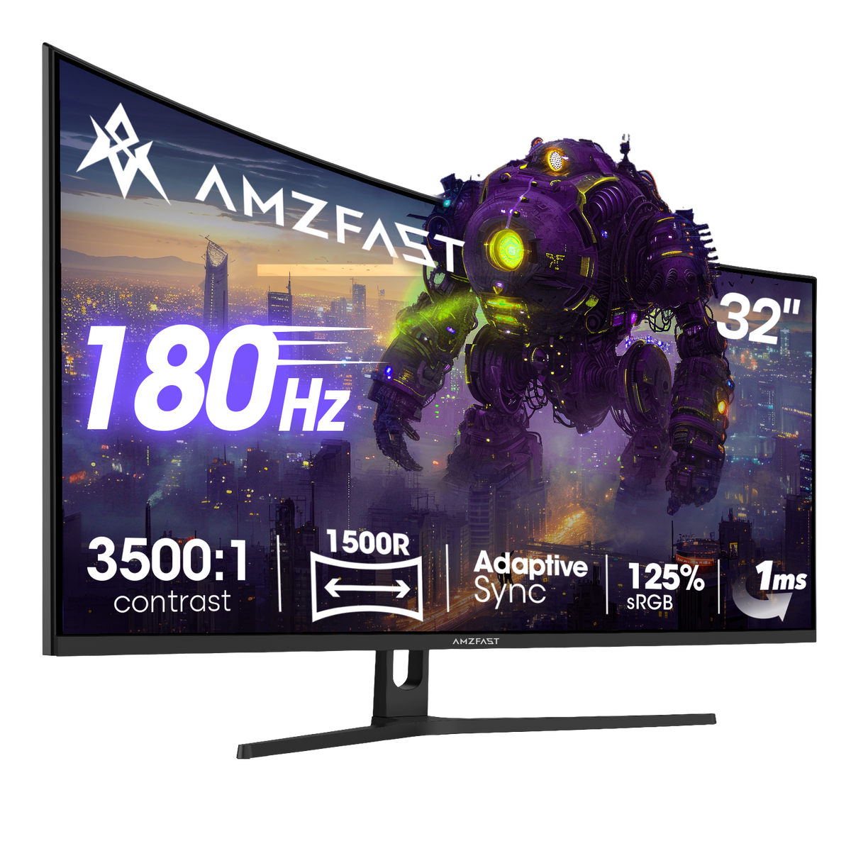 AMZG32C1Q, 32" Curved Gaming Monitor 180Hz QHD