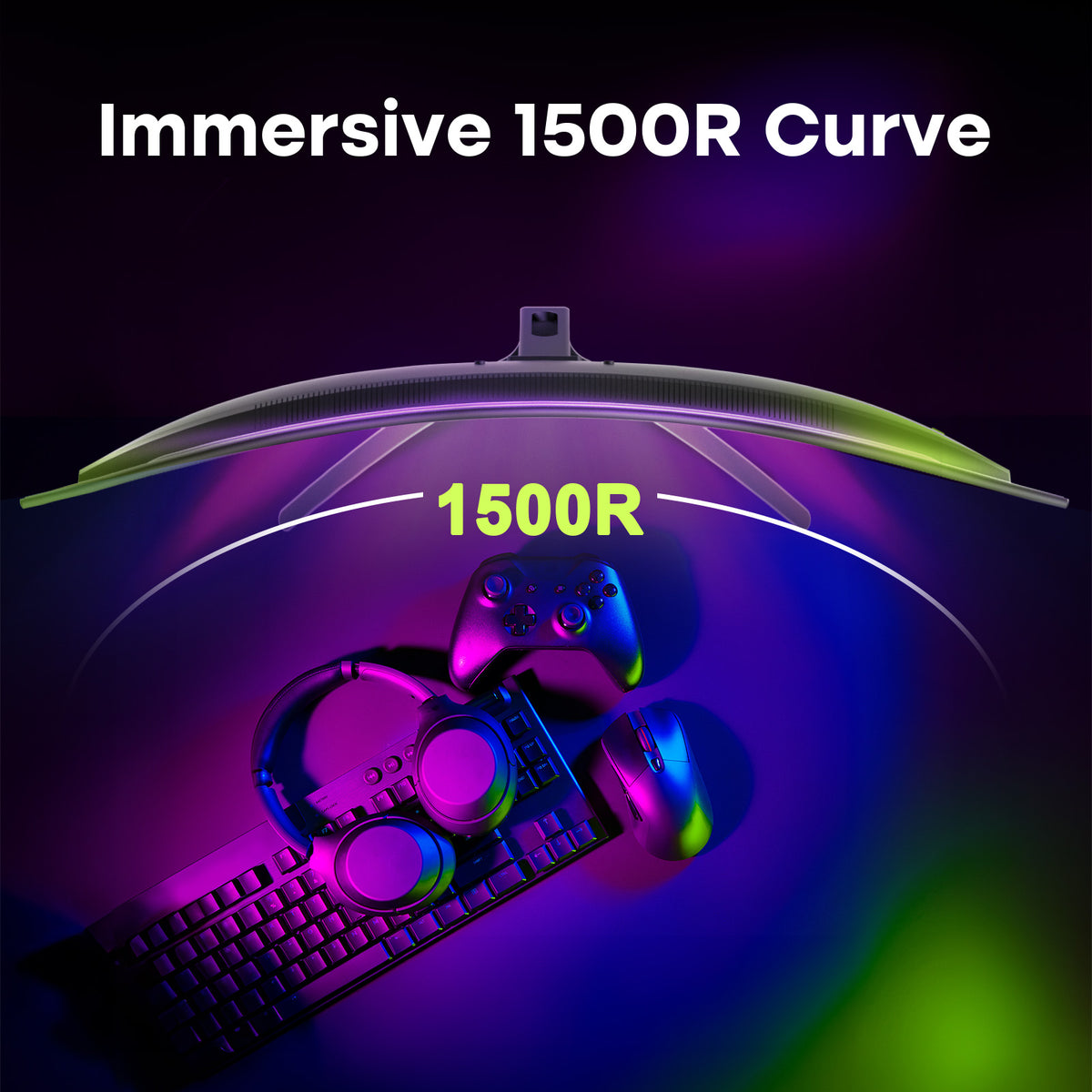 AMZG27C1QPro, 27" Curved Gaming Monitor 240Hz WQHD