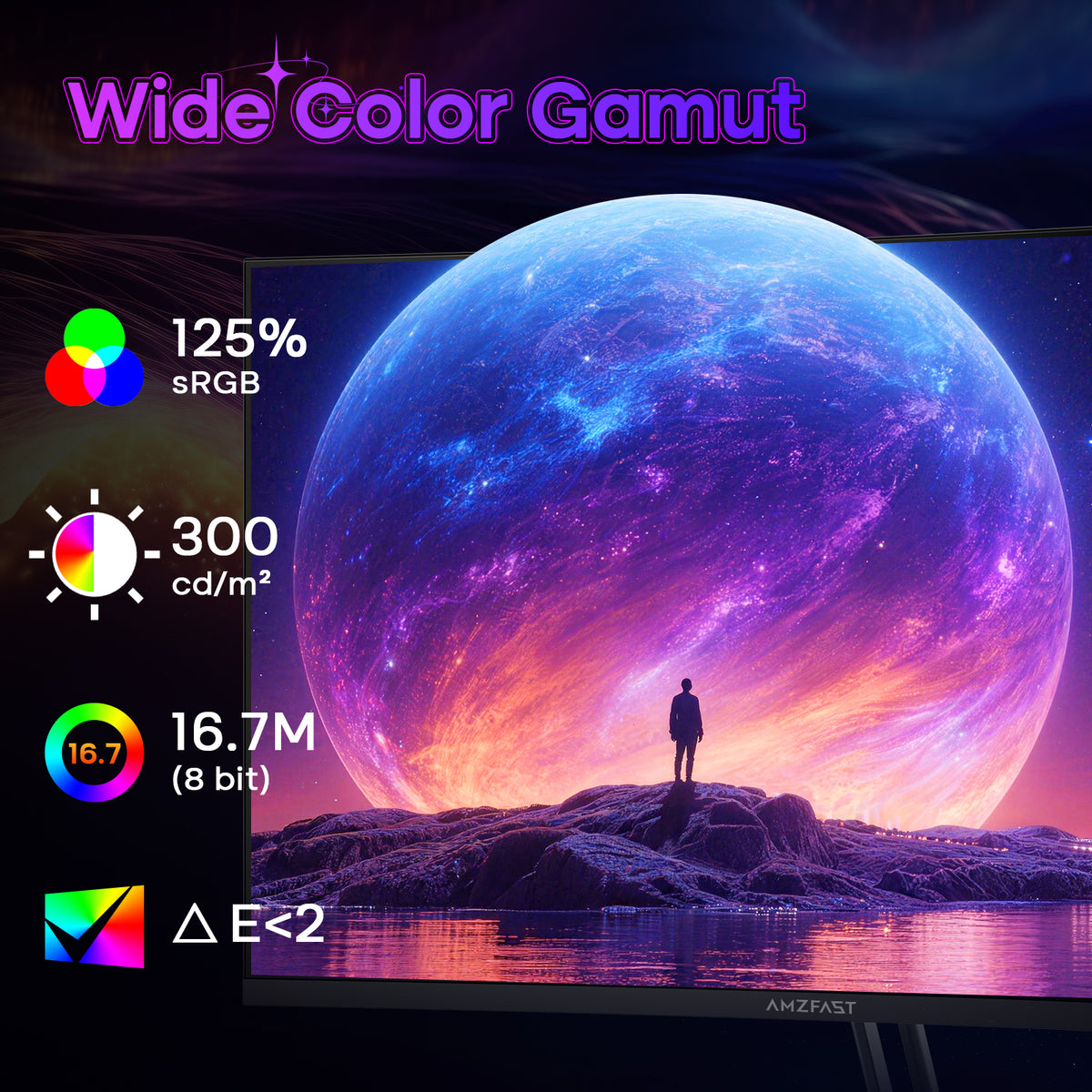 AMZG32C1Q, 32" Curved Gaming Monitor 180Hz QHD