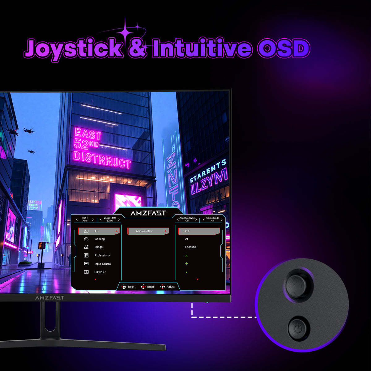 AMZG32C1Q, 32" Curved Gaming Monitor 180Hz QHD