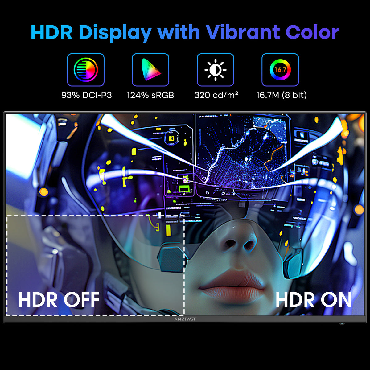 AMZG25X1, 25" Gaming Monitor 200Hz FHD Fast IPS